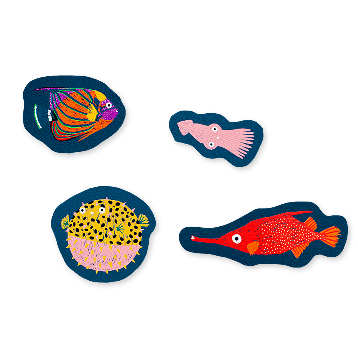 Colourful Fish 160 Stickers