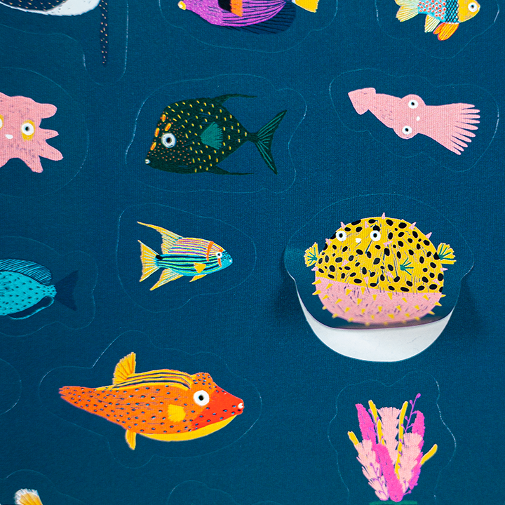 Colourful Fish 160 Stickers