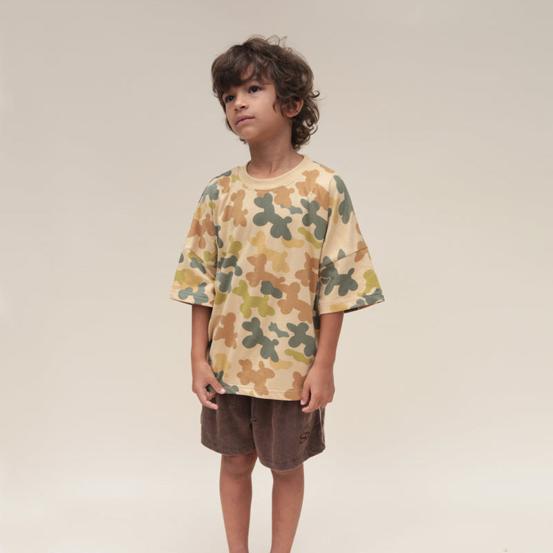 Dog Balloon Tee Camo