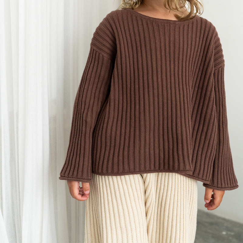 Essential Knit Jumper Cocoa