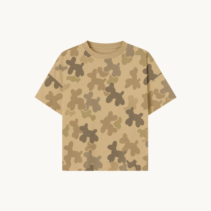 Dog Balloon Tee Camo