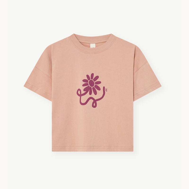 Oversized Tee Flower Wave