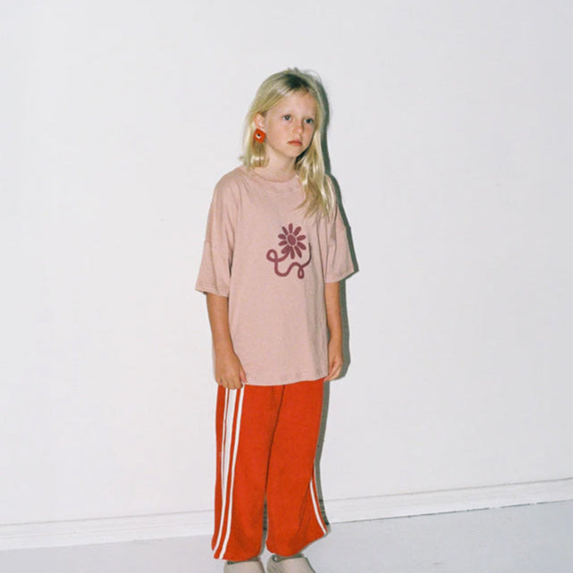 Oversized Tee Flower Wave