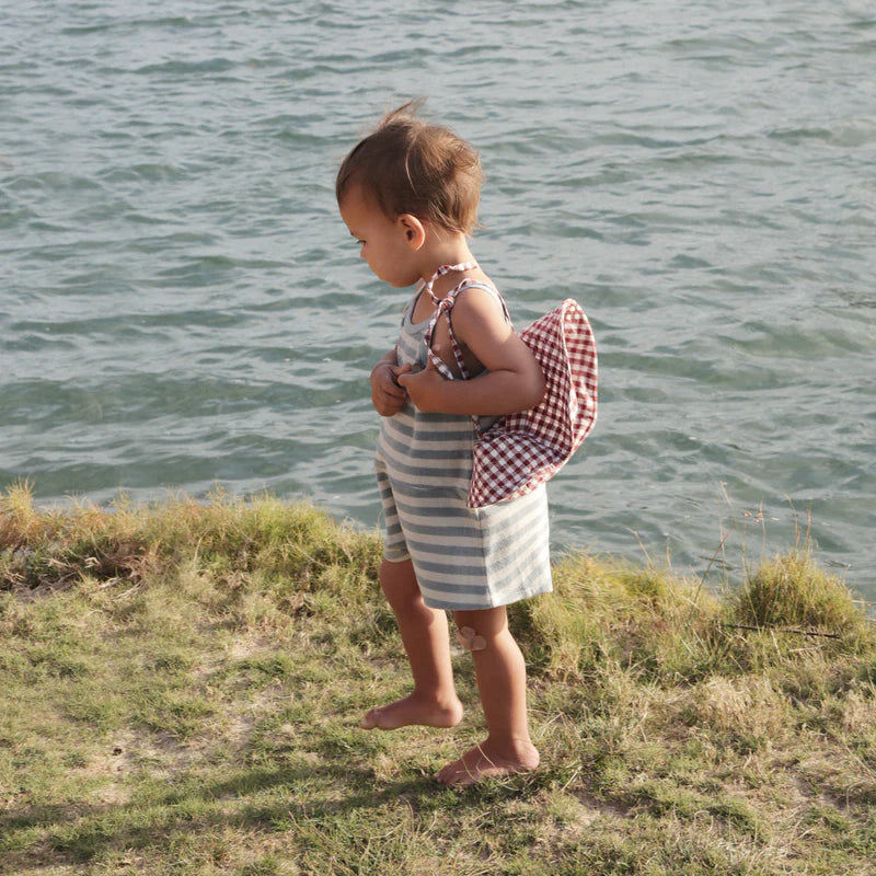 Baby Sun Hat Mulberry Gingham