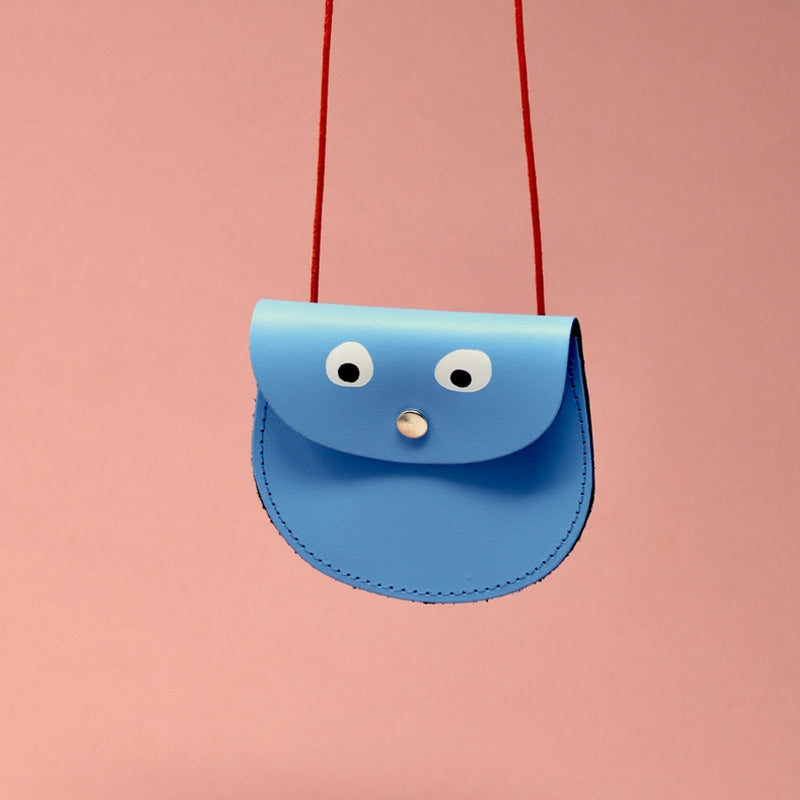 Googly Eye Purse Cornflower