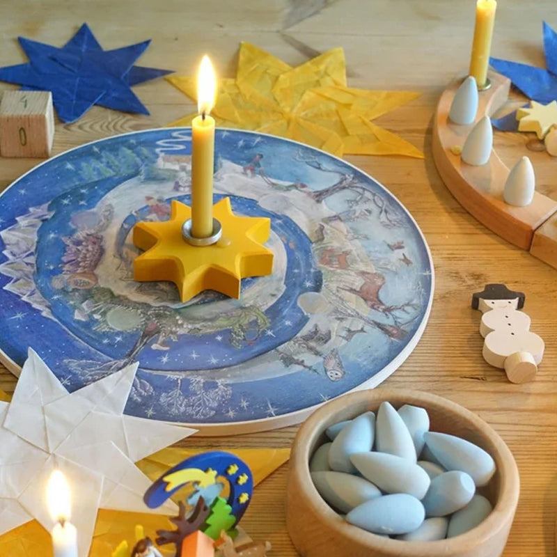 Grimm's Brass Candle Holder