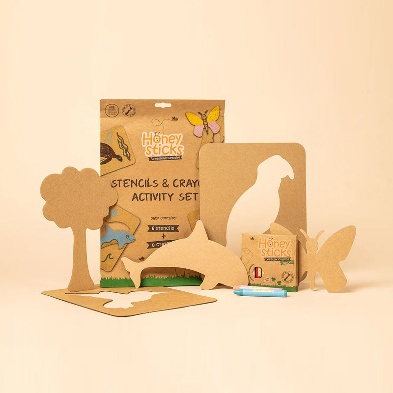Honeysticks Stencils & Crayons Activity Set