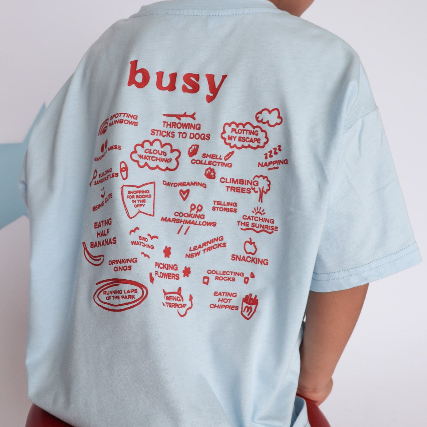 Busy Tee Sky Blue