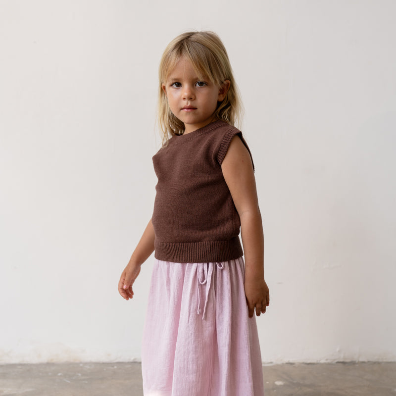 Knit Vest Cocoa