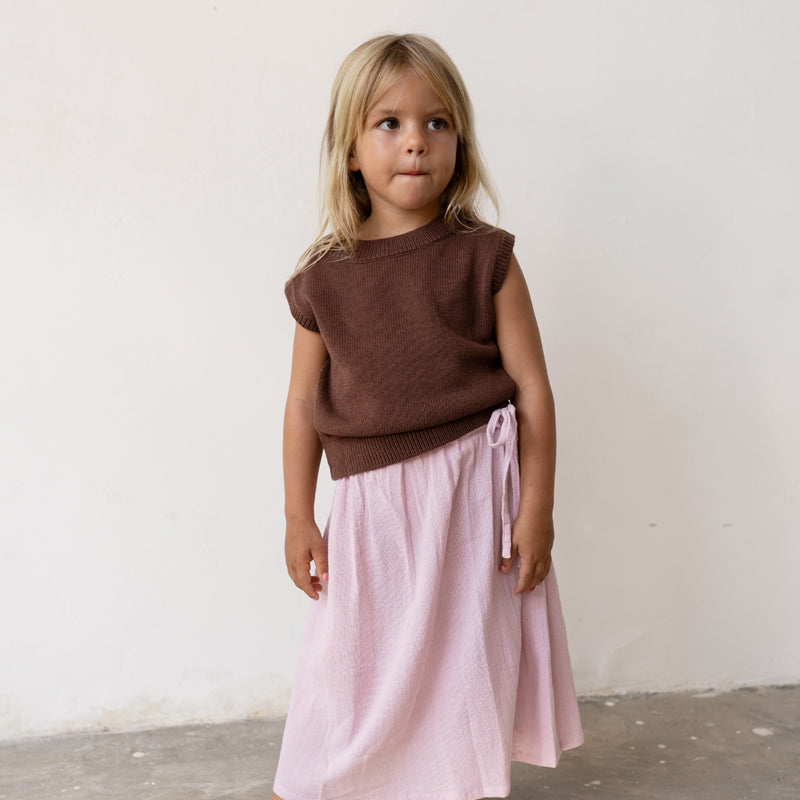 Knit Vest Cocoa
