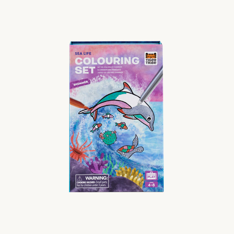 Shimmer Colouring Set Sea Life