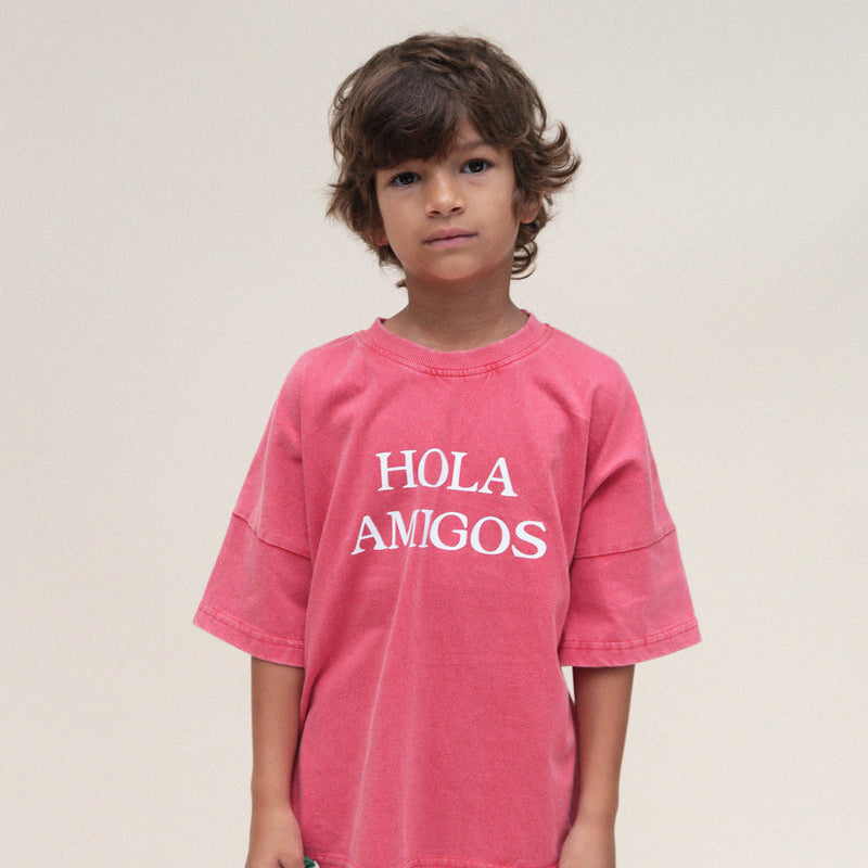 Vintage Red Hola Amigos Tee