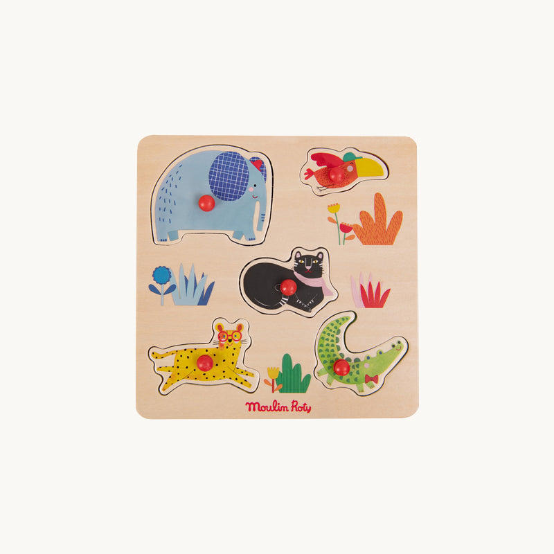 Les Toupitis Animal Peg Puzzle