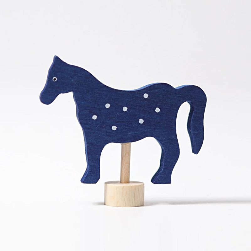 Grimm's Blue Horse Decoration