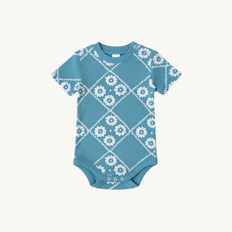 Baby Body Blue Floral