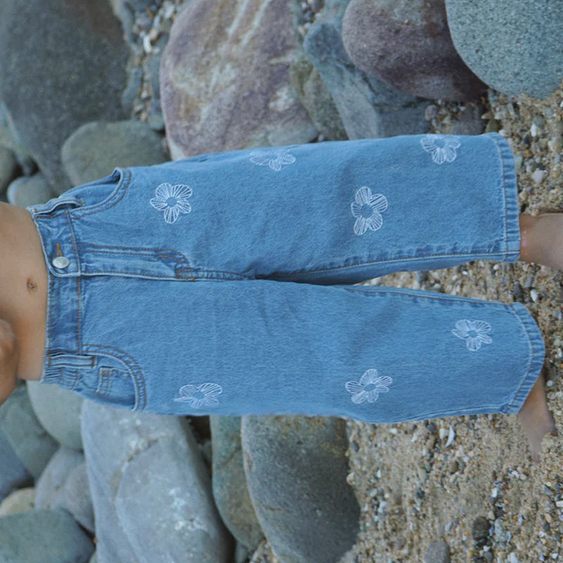 Denim Jeans Flower