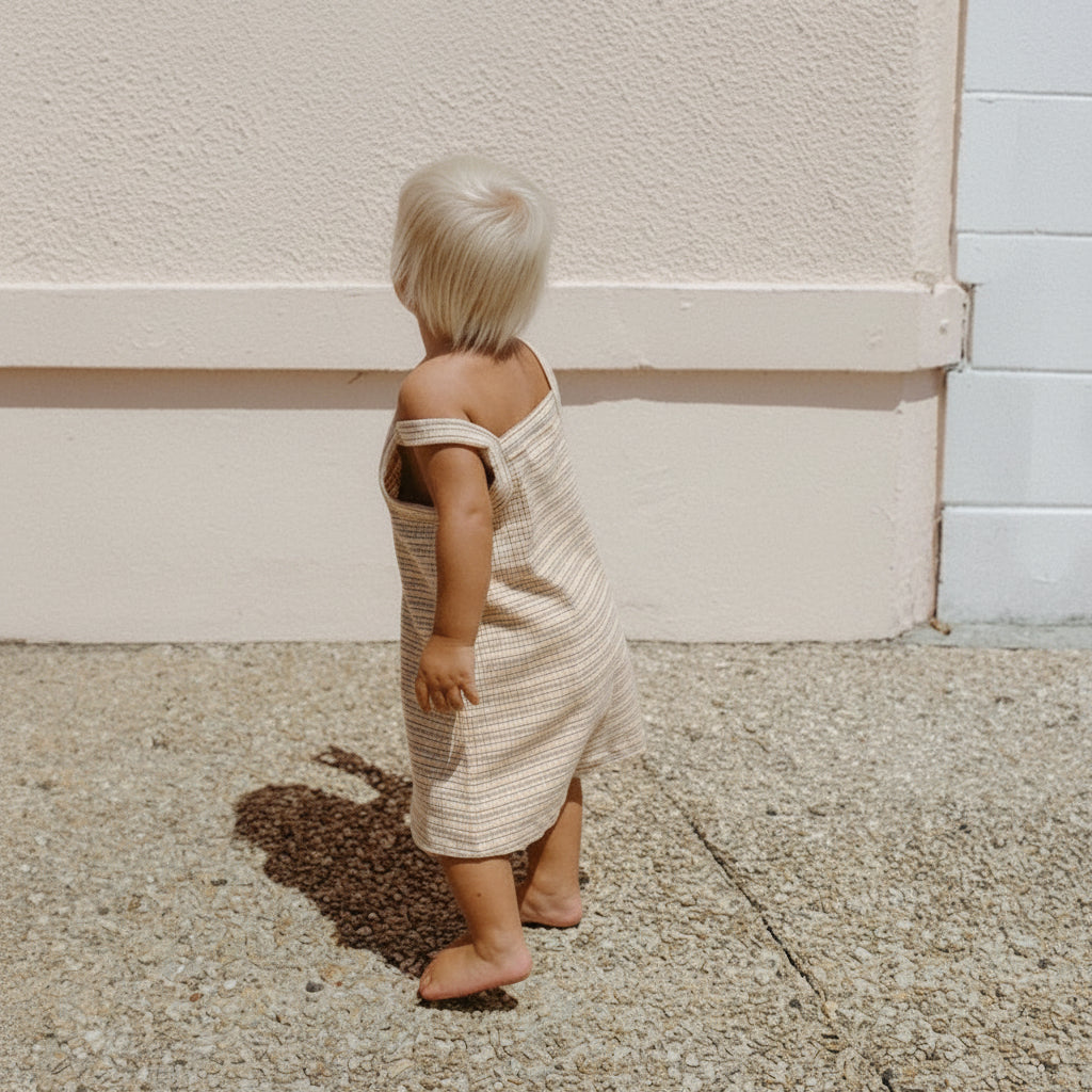 Bobbi Rib Dress Lemonade Stripe