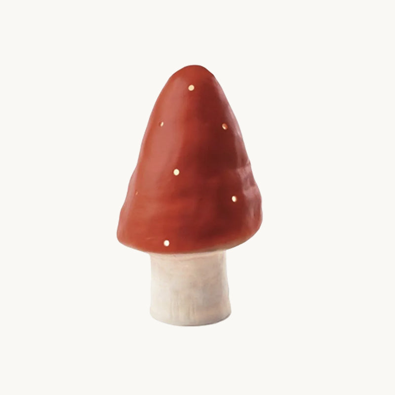 Heico Lamp Small Mushroom Red