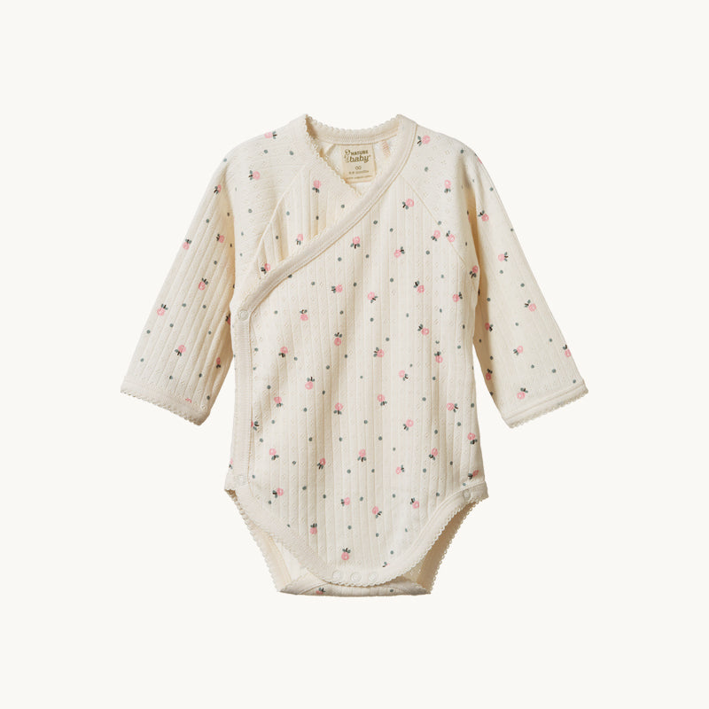 Long Seeve Posey Kimono Bodysuit