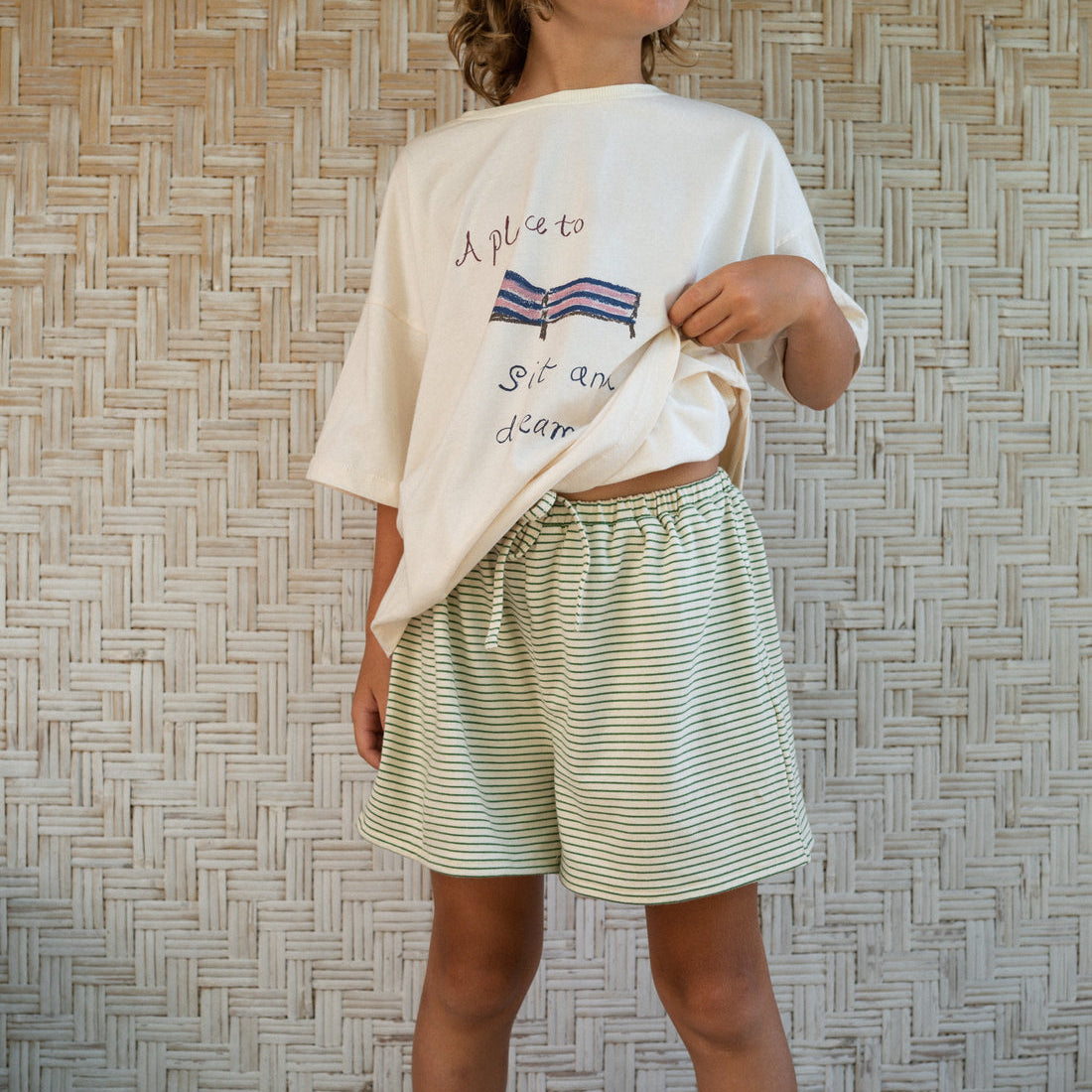 Thea Shorts Hunter Stripe