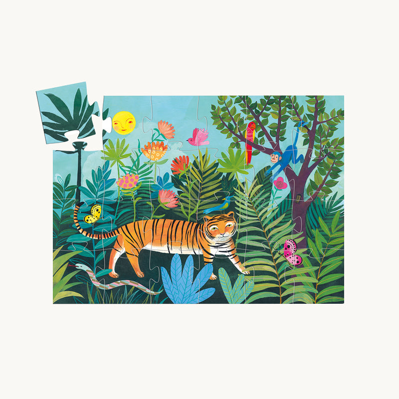 Tiger's Walk Silhouette Puzzle