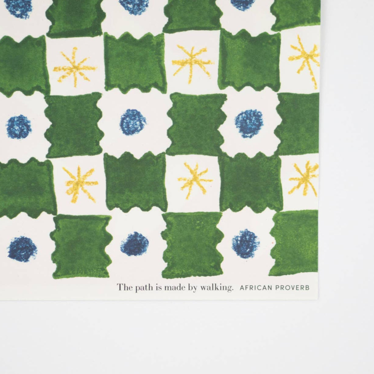 Green Chequerboard Gift Wrap