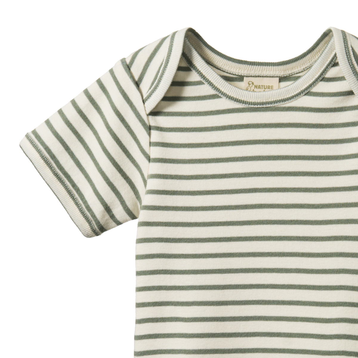 Short Sleeve Bodysuit Nettle Stripe